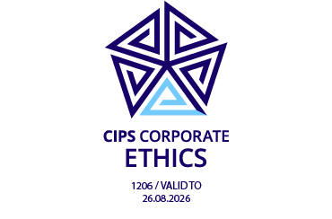 CIPS corporate ethics mark - valid until 26 August 2026