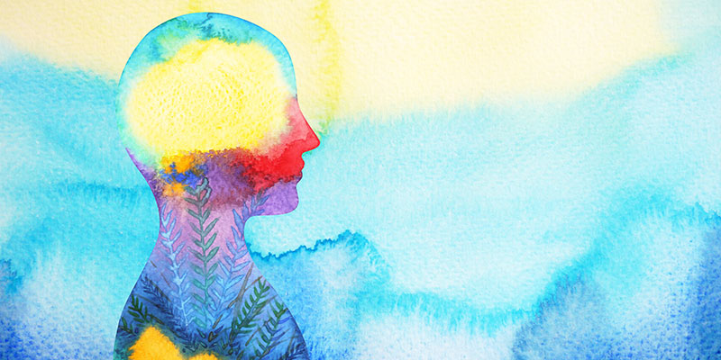 abstract image of a person's head